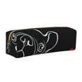 thumbnail image 1 of Fotbe French Bulldog Estuche para Lápices de Cuero con Estampado, Estuche con Cremallera Resistente, Organizador Compacto y Elegante para Papelería, 1 of 7