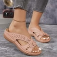 thumbnail image 5 of Ruyang Womens Wedge Sandals Leather: Dressy Sandal, Rubber Sole, Comfortable Walking, Casual Slip on Summer Shoes, Size 6-9.5, 5 of 5