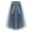 Grey Blue, variant on TTAO Kids Girls High Waist Bowknot Mesh Tutu Tulle Skirts Tiered A-line Wedding Princess Birthday Party Skirts Skorts Blue Beige 13-14