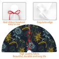 thumbnail image 4 of Sikiie Sunflowers 30-48 inches {designName} Print Christmas Tree Skirt Snowman Xmas Tree Skirt with Edge Christmas Decorations for Holiday Party30", 4 of 7