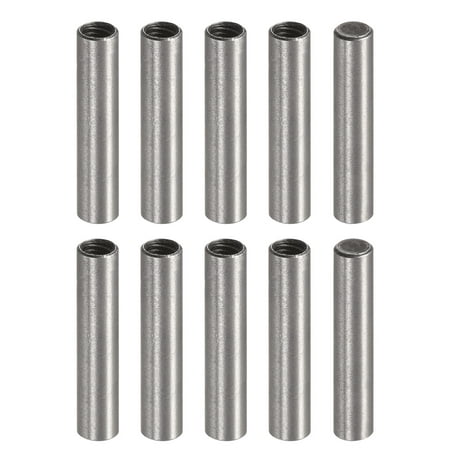 

M3 Internal Thread Dowel Pin 10 Pack 4x20mm Chamfering Flat Carbon Steel Cylindrical Pin
