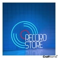 thumbnail image 2 of Craftnamesign Record Store Neon Light Up, Record Wall Art, Open Sign For Store Decor, 2 of 5