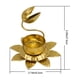 thumbnail image 3 of Candelabros De Metal Candelabro de metal amarillo de 9,5 x 9,5 x 7,5 cm, centro de mesa navideño para cena romántica a la luz de las velas (1 unidad) Rkxzt, 3 of 8