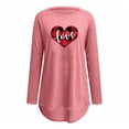 thumbnail image 4 of Pompotops Mode T-Shirt Décontracté à Manches Longues Col Rond Imprimé Blouse Tops Liquidation, 4 of 4