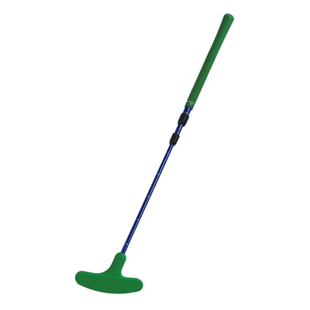 Putter de golf portátil de dos vías para niños y adultos, ideal para principiantes. Verde
