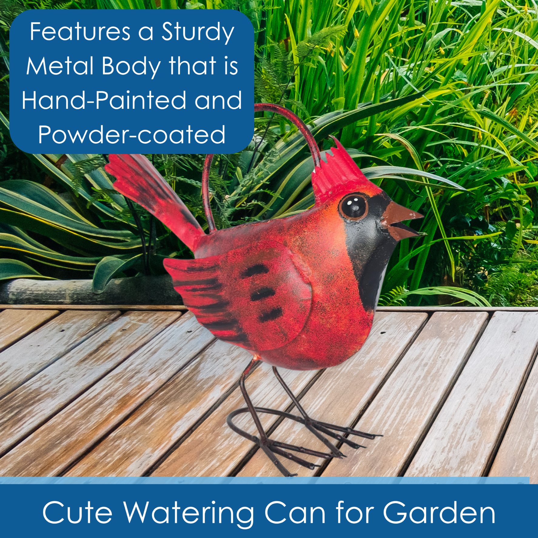 Gift Essentials GEBLUEG576 Cardinal Watering Can
