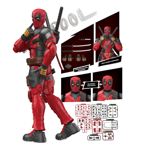 Blokees Marvel Deadpool and Wolverine Champion Class 04 Deadpool Model Kits