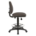 thumbnail image 2 of Sculptured Seat and Back Drafting Chair in Dillon Brown Fabric Graphite, 2 of 5