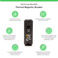 thumbnail image 3 of Interruptor automático FalconSupply HOM130 de 30 A, 120 V, un polo, 3 of 8