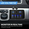 thumbnail image 2 of 12-24V 4 Gang Toggle Blue LED Rocker Switch Panel Circuit Breaker Waterproof for Car Marine Boat, 2 of 8