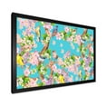 thumbnail image 2 of Little Birds Sitting On Spring Flow Tree 20 in x 12 in Framed Painting Canvas Art Print, by Designart, 2 of 4