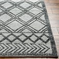 thumbnail image 4 of Hauteloom Gada Recycled Material Living Room, Bedroom Area Rug - Bohemian, Transitional - White, Light Slate, Black - 8' x 10', 4 of 8