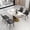 White & Gold, variant on bokifol White Faux Marble Dining Table,62.99" Rectangle Modern Dinner Table for 6,Farmhouse Long Kitchen Table for Living Room with Sturdy Base,Snow-white