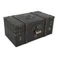thumbnail image 2 of Caja de almacenamiento de Madera retro Sincero cofre del tesoro vintage decorativa multifuncional, 2 of 9