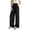 Black-1, variant on Women’s Wide Leg Pants Business Casual Slacks Elastic High Waist, Breathable Flowy Palazzo Fit, with Pockets, Drawstring, Comfortable Teacher Pants,Office Fall Workwear