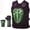 Black/Neon Green, variant on Roman Reigns Colored Wrestling Vest with Glove Costume White