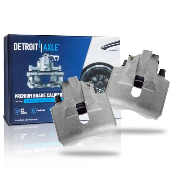 Detroit Axle - 2pc Front Brake Calipers for Ford 1995-1997 1999 Contour 1995-2000 Mercury Mystique 2002 Cougar, Disc Brake Calipers Assembly Replacement