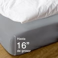 thumbnail image 2 of Hitime Protector de Colchón Impermeable Tamaño Queen, Funda de Colchón Transpirable y Refrescante con Protector de 6 a 15 Pulgadas (Microfibra, Queen 60 X 80 Pulgadas), 2 of 7