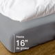 thumbnail image 2 of Hitime Protector de Colchón Impermeable Tamaño Matrimonial, Funda de Colchón Transpirable y Refrescante con Protector de 6 a 15 Pulgadas (Microfibra, Completo 54 X 75 Pulgadas), 2 of 7