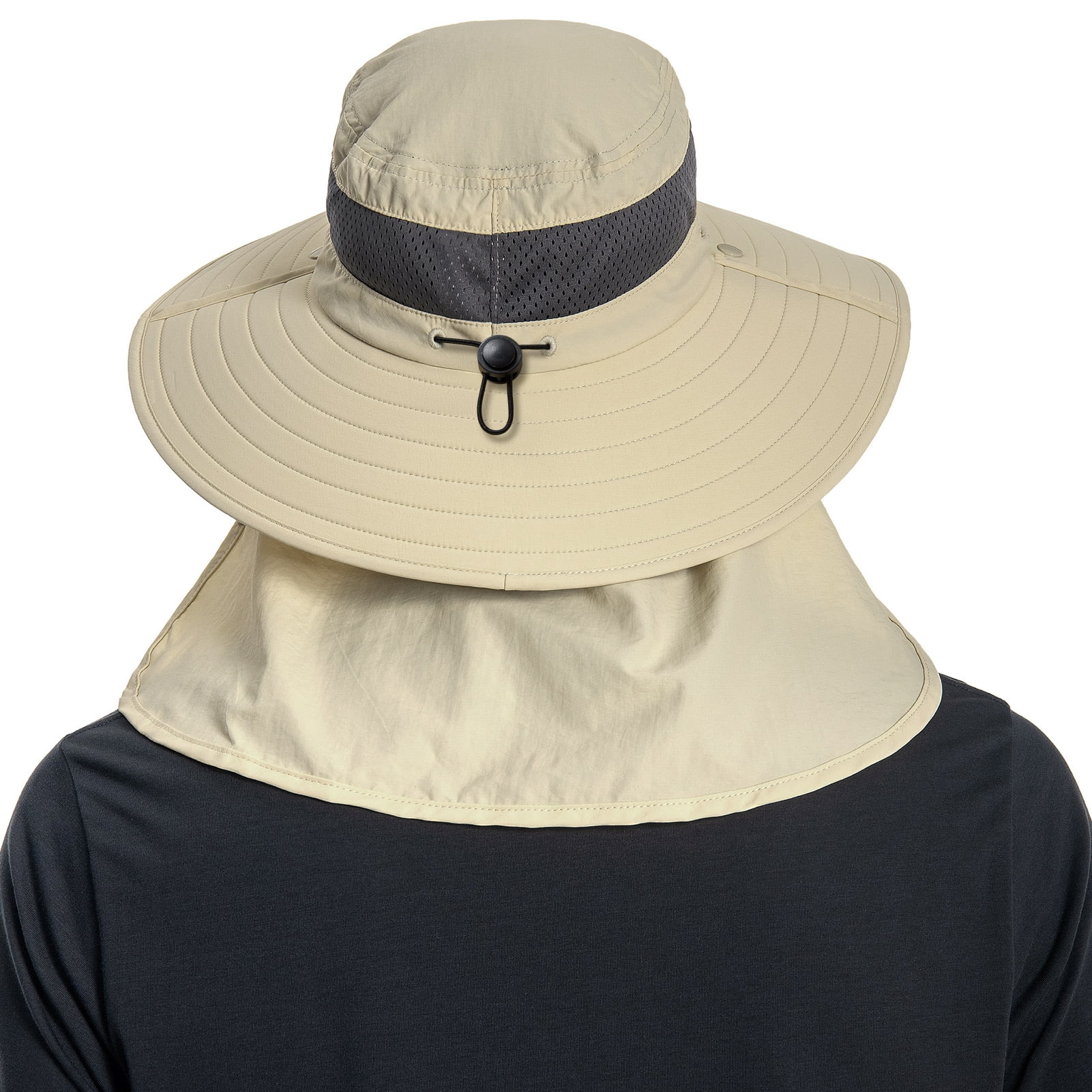 Men’s UPF 50+ Sun Hat with Face Cover & Neck Flap FH09