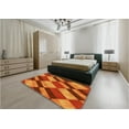thumbnail image 5 of Ahgly Company Machine Washable Indoor Square Transitional Red Area Rugs, 5' Square, 5 of 7