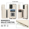 thumbnail image 5 of Crossbody Wallet Phone Case For Samsung Galaxy A53 5G with Card Holder,Kickstand,Zipper Card Slot Protector Shockproof PU Leather Purse Cover with Removable Cross Body Strap&Wrist Strap,White, 5 of 8