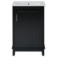 thumbnail image 7 of 20" Bathroom Vanity With Ceramic Basin, Black Finish, Ample Storage, Soft Close Door Mechanism 20*14.5*33.3 Basin - Construction, 7 of 7