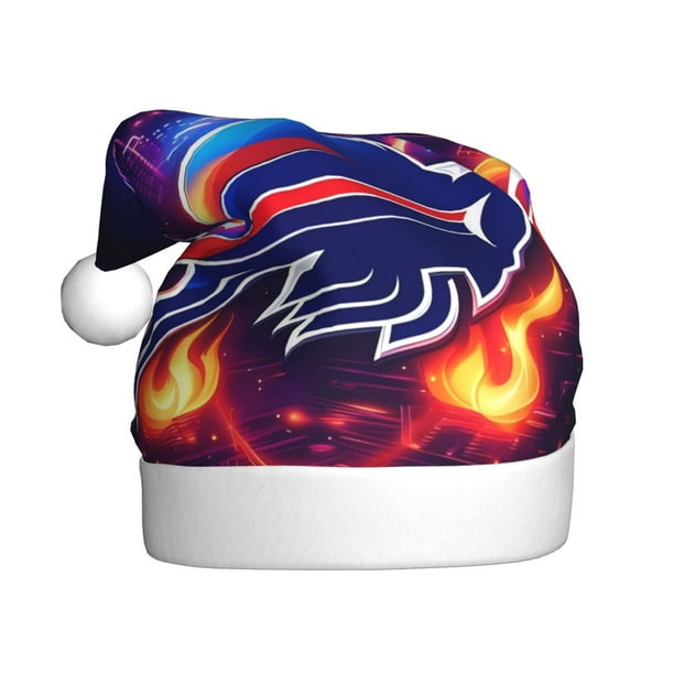 Gorros navideños personalizados para adultos del equipo de fútbol Bills, gorros con decoración navideña, gorros de regalo navideño