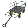 thumbnail image 4 of Heavy Duty 1500 Lbs Capacity Mesh Steel Garden Cart Folding Utility Wagon with Removable Sides, Garden Cart on Wheels for Gardening Soil, Tools, and Plant Transport, 4 of 11