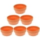 thumbnail image 2 of 6 cestas de flores de arcilla sintética, maceta redonda japonesa de plástico, recipiente para flores, maceta para jardín interior y exterior (naranja, 12,5 cm), 2 of 6