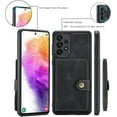 thumbnail image 5 of Case for Samsung Galaxy A73 5G, Detachable Magnetic Wallet Credit Card Slot Kickstand Cover Support Wireless Charging Compatible with Samsung Galaxy A73 5G (Black), 5 of 15