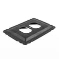 thumbnail image 6 of Renovators Supply 2Pcs Toggle Light Switch Wall Plate Cover Black Steel Outlet RSF, 6 of 7