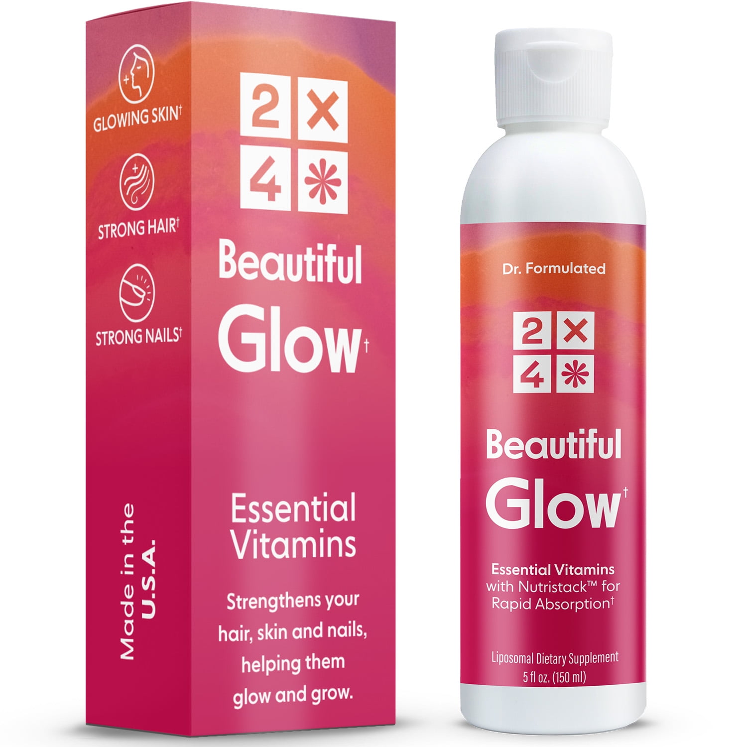 Buy Liquid Hair Skin and Nails Vitamins for Women Liposomal