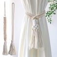 thumbnail image 1 of Sentmoon Curtain Ties Curtain Holders Rope Curtain Tieback Clips Curtain Clamps for Drapery Windows Bedroom Nursery Decoration, 1 of 7