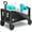 Black, variant on Foldable Wagon Cart 160L - 3 in 1 Collapsible with Wheels, 2 Cup Holders, for Groceries, Camping, Shopping, Garden, Pet Riding