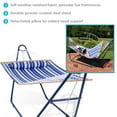 thumbnail image 2 of Sunnydaze 2-Person Polyester Spreader Bar Hammock with Stand, 450 lb Capacity - Catalina Beach, 2 of 6
