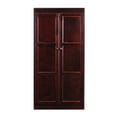 thumbnail image 3 of Bowery Hill Traditional 60" Wood Storage Cabinet with 4-Shelves in Cherry, 3 of 9