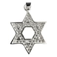 thumbnail image 3 of JOYARIS Dije Medalla Estrella De David Lisa Zirconias En Plata 925 DM-0000526, 3 of 3