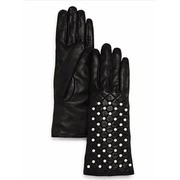 Bloomingdale's Beaded Leather Gloves
