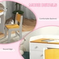 thumbnail image 6 of Qaba Kids Desk and Chair Set with Storage Drawer, Study Desk with Chair for Children for Arts & Crafts, Snack Time, Homeschooling, Homework, White, 6 of 9