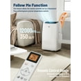 thumbnail image 6 of DuraComfort Portable Air Conditioners for Room, 8150BTU(12000 BTU Ashrae) Smart WiFi, Built-in Cool, Dehumidifier, Fan, 6 of 8