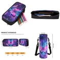 thumbnail image 7 of Yuyamidu Purple Butterfly Kids Backpack Set with Lunch Bag Pencil Case and Water Bottle Carrier 4 Piece School Backpack for Elementary Middle School and Travel, 7 of 7