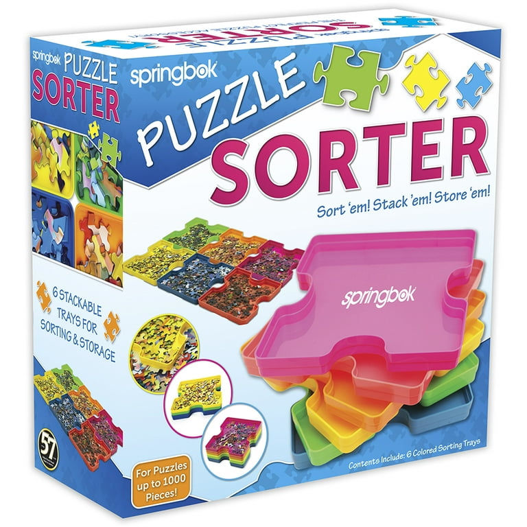 PUZZLE SORTING TRAYS Stackable Jigsaw Sorters Large Tray Pack of 8