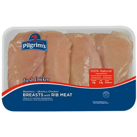 Pilgrims Fresh Bnls Skinless Chicken Breast 3.0-4.0 Lb