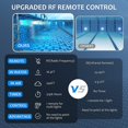 thumbnail image 4 of Jinsinto Waterproof Led Pool Light, Ip68 Waterproof Rgb Multicolor Remote Control Pool Light For Bathtub, Aquarium, Pond (2pcs), 4 of 5