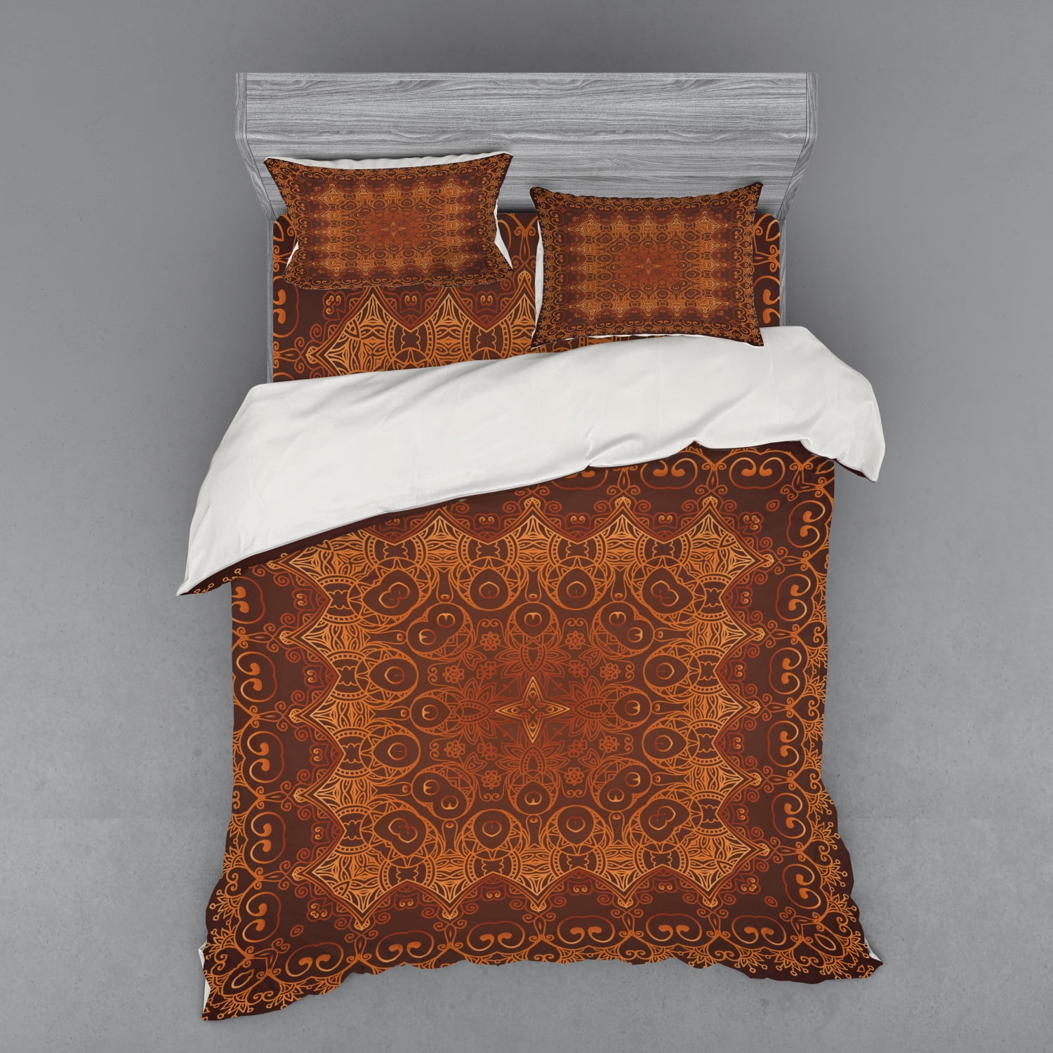 Old Fashioned Bed Blankets Uk Antique Duvet Cover Set, Vintage Lacy Persian Pattern from Ottoman