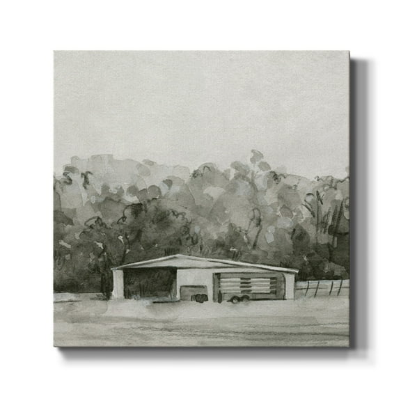 Wexford Home Solemn Barn Sketch II-Premium Gallery Wrapped Canvas, 10" x 10" - Ready to Hang
