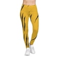 thumbnail image 3 of Effete Feline Claw Marks Scratch Women Casual Leggings (AOP), 3 of 6