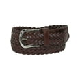 thumbnail image 1 of CTM® Boys' Leather 3/4 Inch Adjustable Braided Dress Belt, 1 of 3