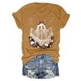 thumbnail image 4 of mgoYE Cute Halloween Shirts for Women Ghost T Shirt Funny Cute Short Sleeve Tops Shirt Women|Yellow M, 4 of 5